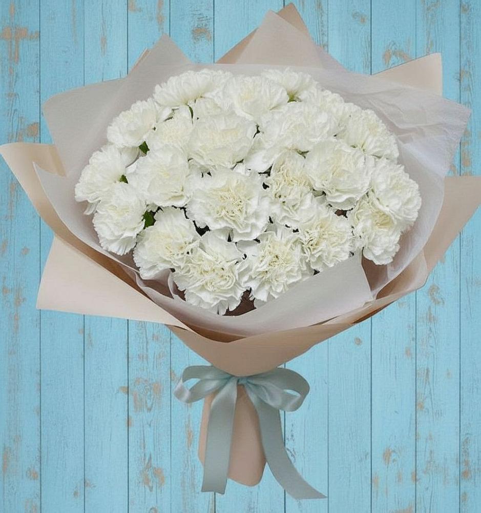 Букет цветов из: Гвоздики в Малошуйке