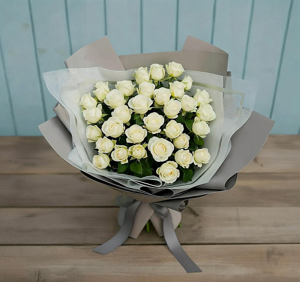 Букет Белоснежная нежность в Малошуйке