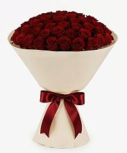 Букет 101 Бордовая роза Блэк Бакарра в Малошуйке