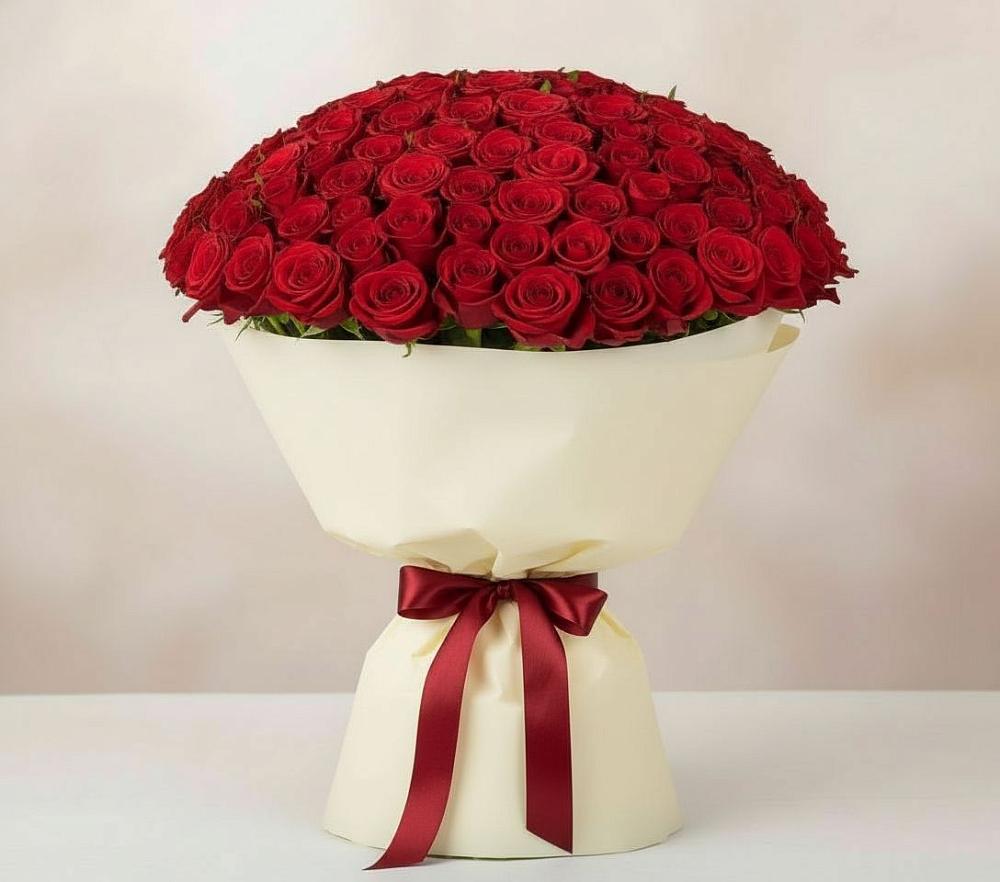 101 Красная роза Милано в Малошуйке Букет 101 Красная роза Милано в Малошуйке
