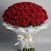 Букет 101 Красная роза Блэк Мэджик в Малошуйке