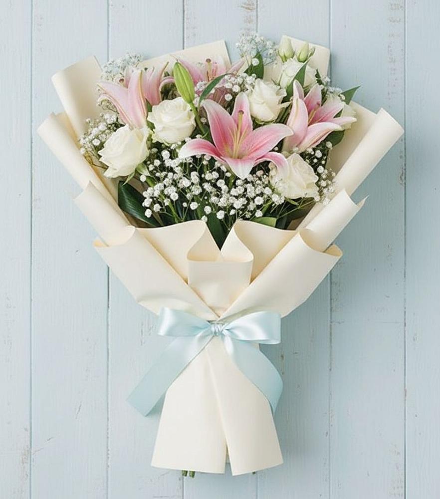 Букет цветов из: Лилии в Малошуйке