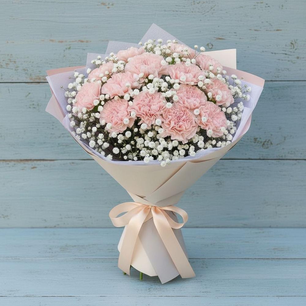 Букет цветов из: Гвоздики в Малошуйке