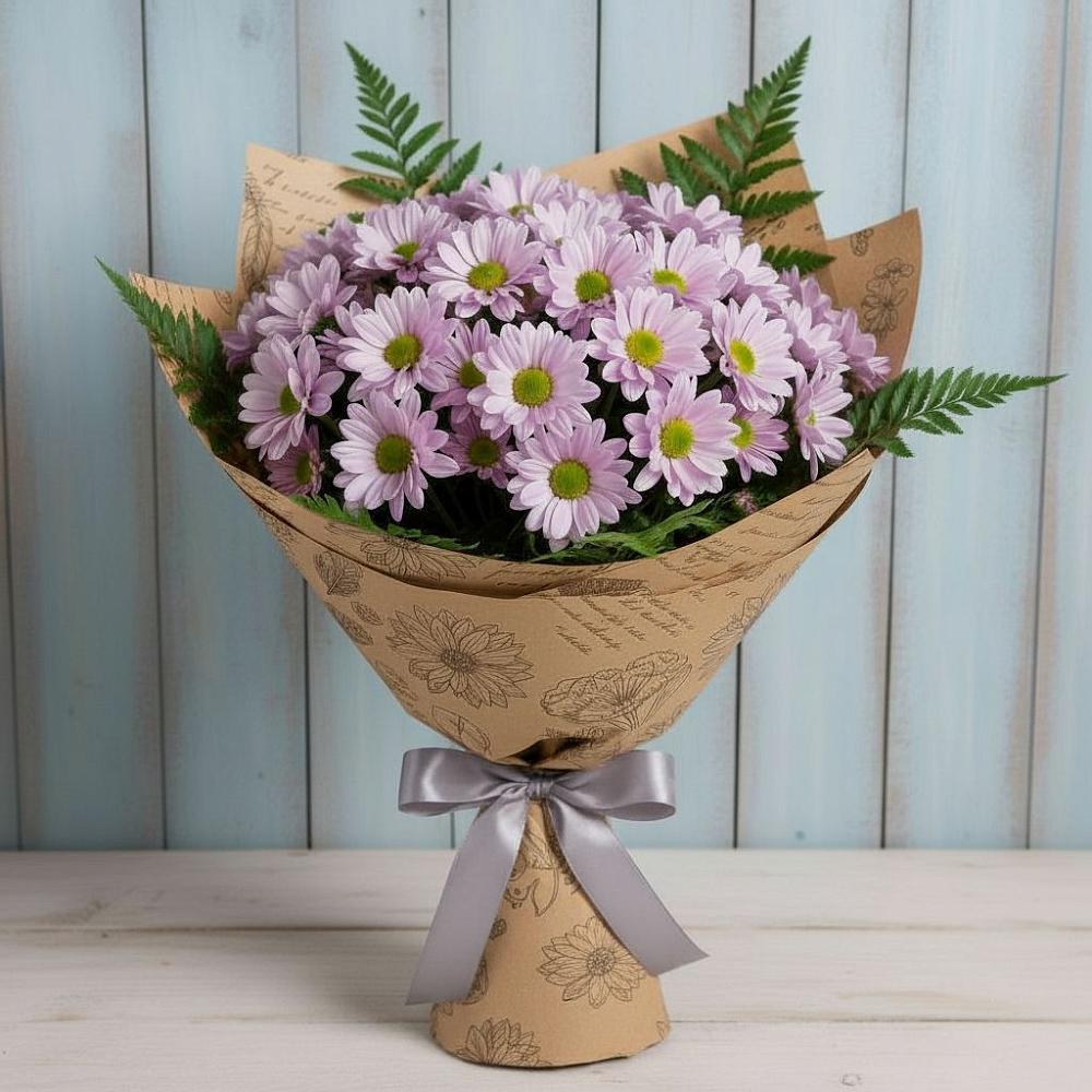 Букет цветов из: Хризантемы в Малошуйке