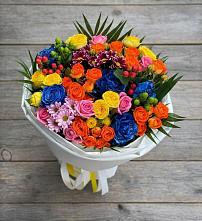 Букет цветов из:  Розы и Хризантемы в Малошуйке