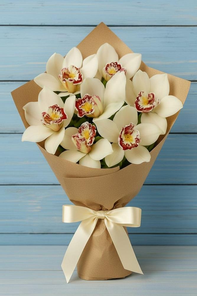 Букет цветов из: Орхидеи и Розы в Малошуйке