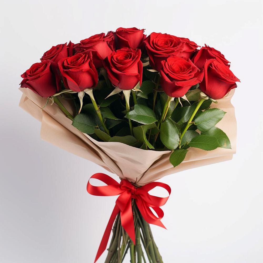 Букет 11 Красных роз Эдлесс Лав в Малошуйке
